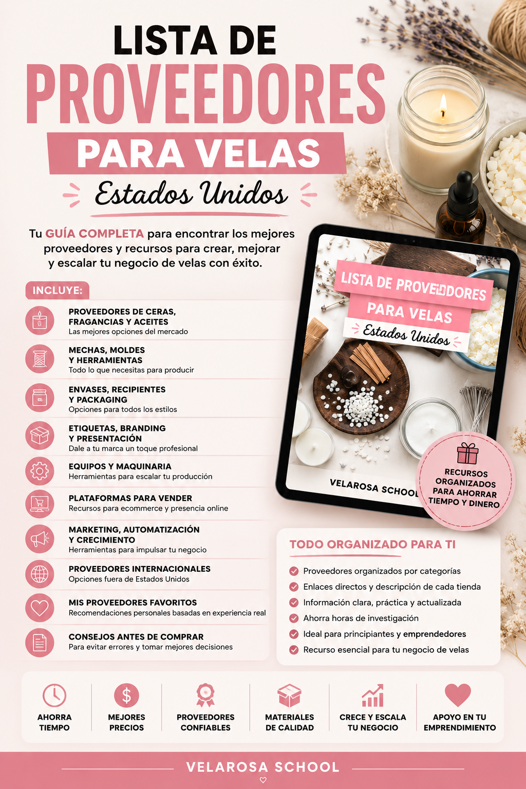 Lista de Proveedores de Materiales para Velas en Estados Unidos | Guía Completa para Emprender